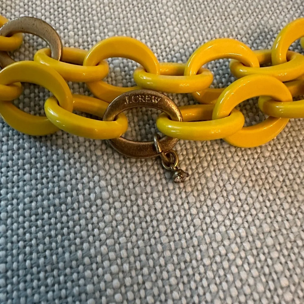 J. Crew Yellow Chain Necklace - Picture 2 of 5